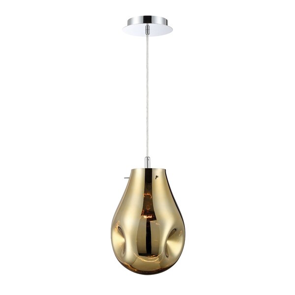 Eurofase Shaw Contemporary LED Pendant, 1-Light, 1600 Lumens, Opal White/Clear/Chrome 34288-030 - main